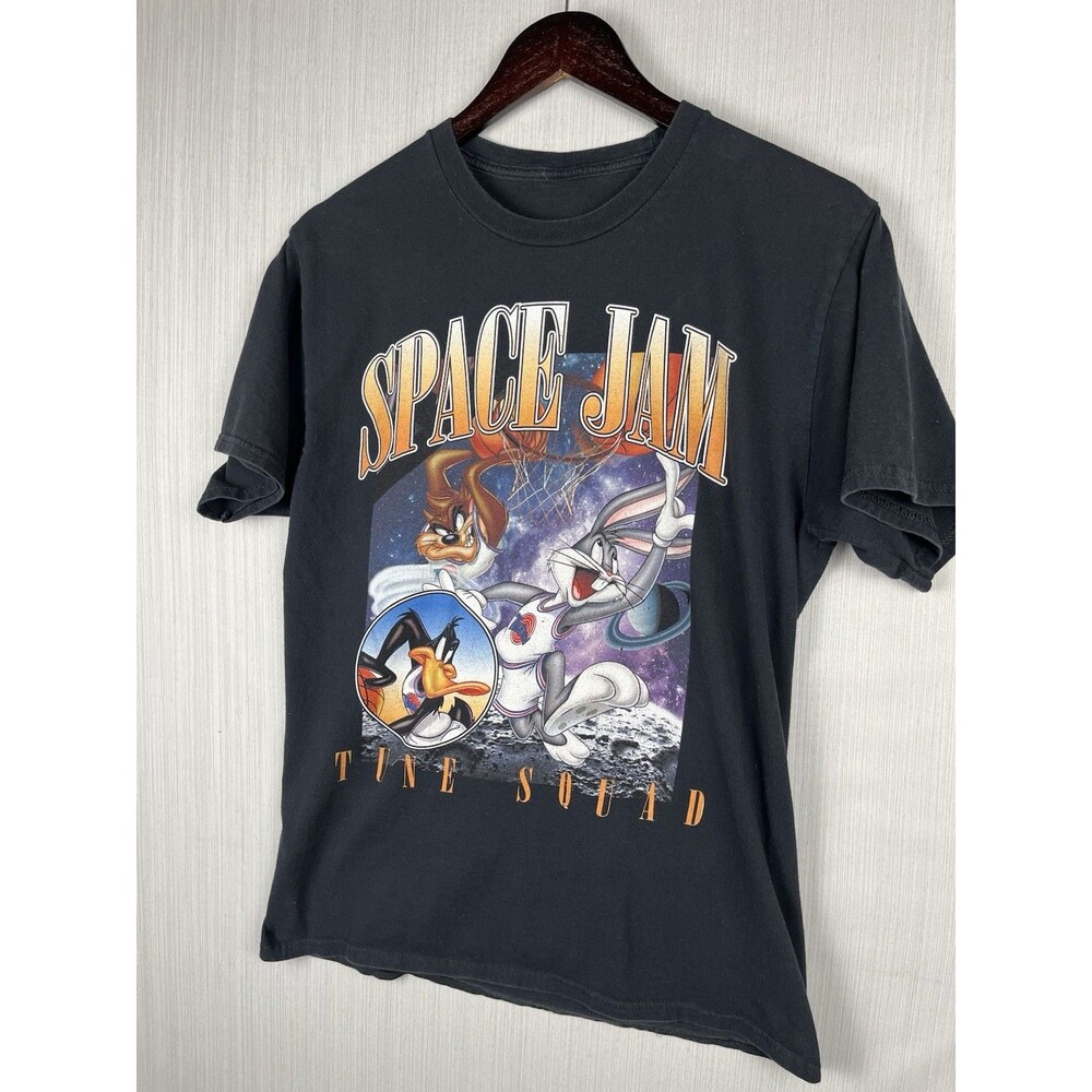 Space Jam Tune Squad Shirt Mens S‎ Black Looney Tunes Basketball Graphic Tee